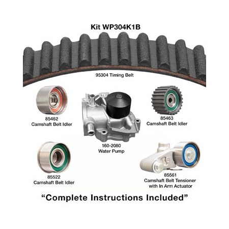 Dayco 03-05 Subaru 2.5L Water Pump Kit, Wp304K1B WP304K1B